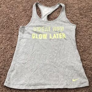 Gray Nike workout tanktop
